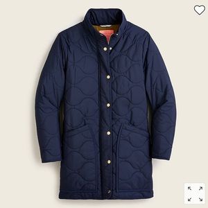 NEW J.Crew Quilted Cocoon Puffer Jacket